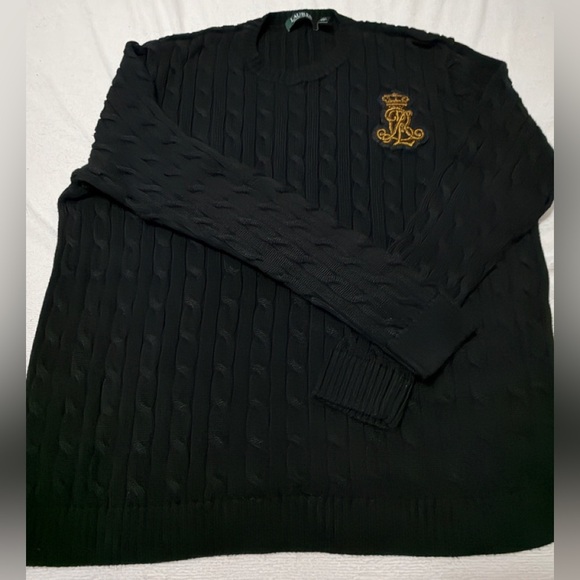 Lauren Ralph Lauren Other - Ralph Lauren Vintage Black Cable Knit Sweater